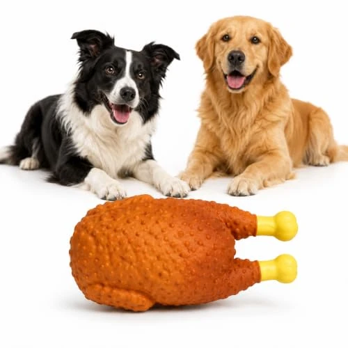 Offerta a tempo: Seta Pet - Pollo Arrosto Giocattolo per Cani con Suono Squeak, Pupazzo da Masticare Interattivo, Ideale per Cuccioli e Cani di Taglia Piccola/Media, 15 x 7,5 cm, Leggero (65g) - 0.00% da 19.99 € a 19.99 €