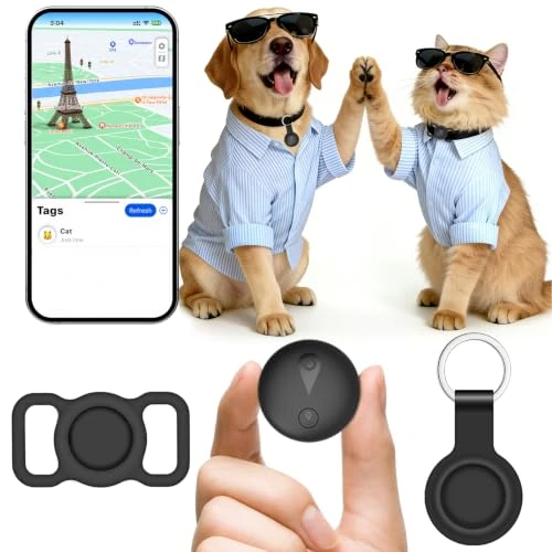 Offerta a tempo: GPS per Cani, Collare GPS Gatto con Tracciamento in Tempo Reale, Mini Localizzatore per Cani, Localizzatore per Gatto Senza Abbonamento, per iOS e Android, può Essere Indossato con un Collare, Nero - 0.00% da 29.99 € a 29.99 €