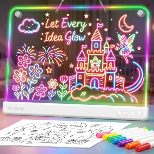 Oferta limitada: Awatty Pizarra LED Luminosa de Dibujo, Juguete y Regalo Infantil (Blanco) de 35.99 € a 27.07 € (ahorro 25%)