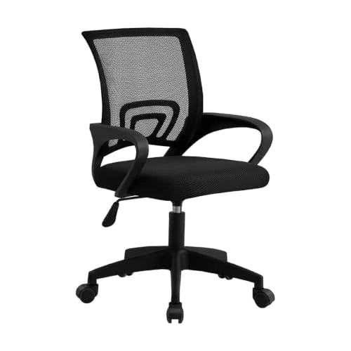 Offerta a tempo: Baroni Home Sedia da Ufficio Ergonomica con Supporto Lombare, Braccioli Reclinabili Imbottiti, Schienale Traspirante, Altezza Regolabile 56x59x100cm (Standard) - 24% da 49.99 € a 38.24 €