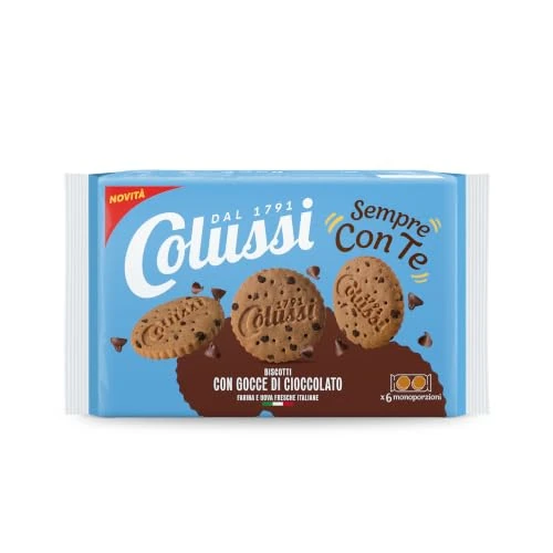 Offerta a tempo: Colussi Sempre con Te, Biscotti con Gocce di Cioccolato, 6 Monoporzioni - 40% da 1.99 € a 1.19 €
