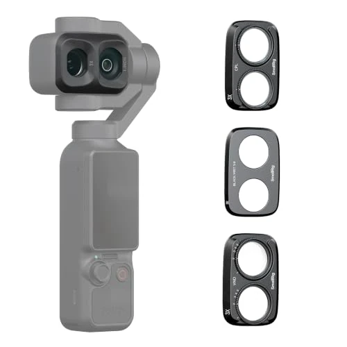Offerta a tempo: SMALLRIG Kit di Filtri per DJI Osmo Pocket 4P, Confezione da 3 filtri ND2-32, Diffusore nero da 1/4" e CPL, Vetro Ottico HD Multistrato, per Ritratti, Scene Notturne e Vlog di Viaggio - 6649 - 0.00% da 44.90 € a 44.90 €