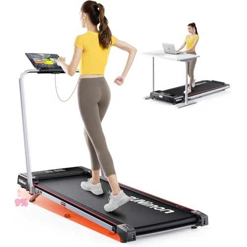 Zeitlich begrenztes Angebot: Laufband, 6-in-1, für Zuhause, neigbar, bis zu 12 km/h, mit Steigung von 9 %, zusammenklappbares Laufband mit 2,5 PS, für Zuhause und Büro, doppeltes LED-Display, Kapazität 120 kg von 399.99 € auf 189.99 € (52.5% Rabatt)