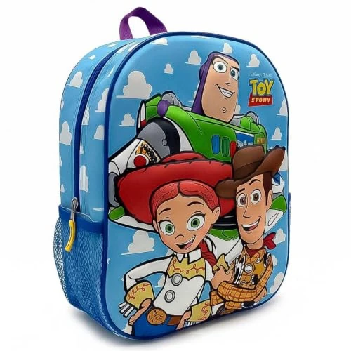 Tijdelijke aanbieding: Toy Story 3D kinderrugzak voor jongens en meisjes, schoolrugzak met Buzz Lightyear, Woody en Jessie, zijvak van mesh en ritssluiting, eenheidsmaat, ideaal voor kleuterschool en school van 35.35 € naar 35.35 € (0.00% korting)