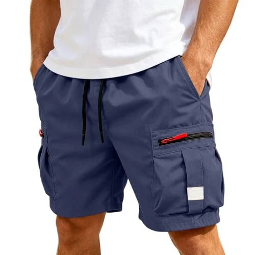 Offerta a tempo: Pantaloncini Uomo Estivi Leggeri, Bermuda Cargo Uomo Estivi - Pantaloncini Corti Da Lavoro Con Tasche Laterali Pantaloncino Sportivi Shorts Cotone Pantaloni Leggeri Per Trekking E Corsa S-3XL L - 44% da 17.99 € a 9.99 €