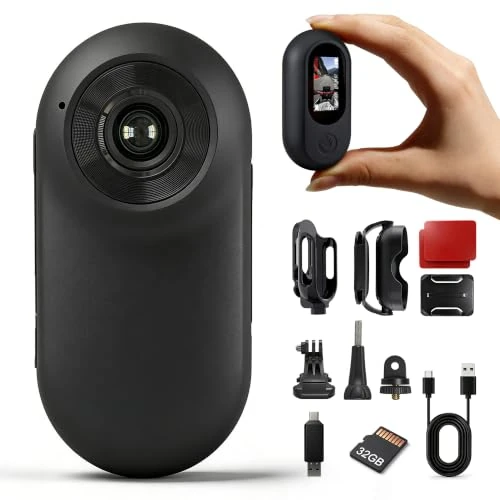 Tijdelijke aanbieding: Bodycam Body Camera Mini met 32GB kaart, 26g Action Cam & Helmcamera van 45.99 € naar 45.99 € (0.00% korting)
