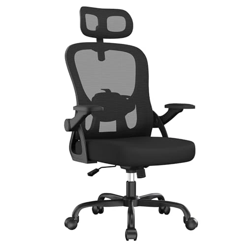 Offerta a tempo: rattantree Sedia Ufficio, Sedia Scrivania Supporto Lombare Regolabile,Nera - 0.00% da 79.99 € a 79.99 €