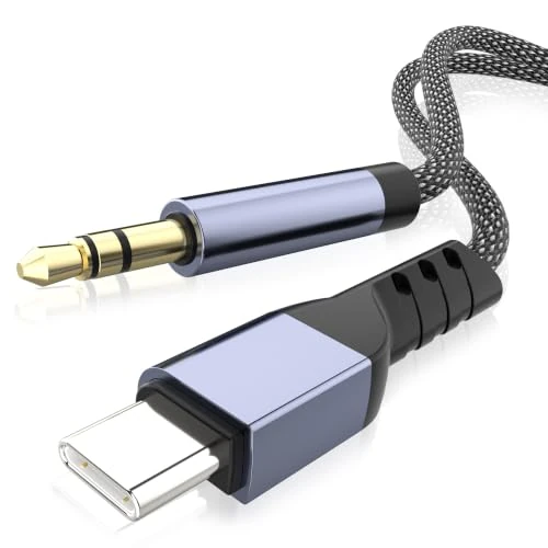 Offre limitée : YISH Cable Jack USB C - 3.5 mm Prise Jack USB C 1M avec Puce DAC Hi-Fi Boîtier Aluminium Tressage Nylon Compatible avec iPhone 17 16 15 Samsung S26 S25 S24 S23 Haut-Parleurs Voiture Écouteurs de 7.99 € à 7.99 € (0.00% de remise)