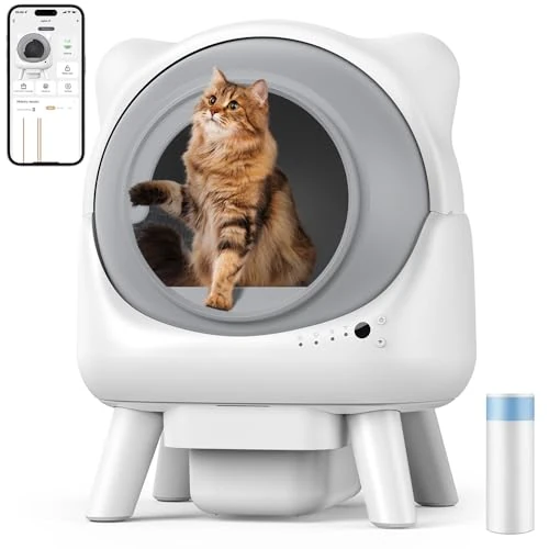 Offre limitée : Redkey X1 Litiere Chat Autonettoyante, 95L Litière Automatique, Anti-Odeurs, Contrôle APP, Anti-Fuites/Pincement/Odeur, Compatible avec Tous Types de Litière, pour Foyers Multi-Chats (Blanc) de 234.99 € à 223.24 € (5% de remise)