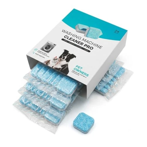 Offerta a tempo: ReviveDrum Lavatrice Professionali per Peli Animali e Biofilm, 24 Pezzi Detergente Cura Lavatrice a Azione Profonda Enzimi, Compatibile con Carica Frontale e Dall'alto - 0.00% da 29.50 € a 29.50 €