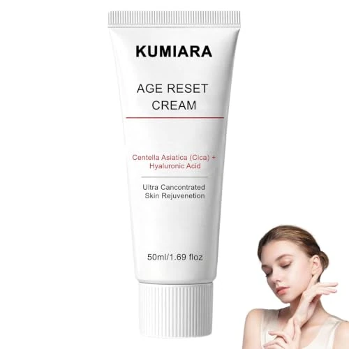 Offerta a tempo: Kumiara Crema Coreana Age Reset Cream, 2026 Kumiara Crema Viso Idratante con Centella Asiatica (Cica) e Acido Ialuronico, Idrata e Idrata, Riduce le Rughe 50ml (1 bastone) - 43% da 27.99 € a 15.99 €