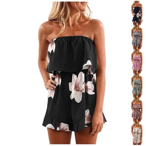 Offerta a tempo: Rosso Vestito Donna Elegante Senza Maniche Bohémien Mini Abito Con Volant E Stampa Floreale Estivo Vestiti Ampio in Chiffon Abiti Schiena Scoperta Vestito Corto Per Festa Discoteca Cocktail S Grigio L - 0.00% da 23.98 € a 23.98 €