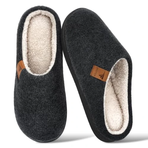 Offre limitée : HEOAARG Chaussons Homme Pantoufles Chaud Confortable Respirant,Gris | Hiver Chausson Chaud Homme en Mousse à Mémoire de Forme Antidérapante Léger Lavable En Machine Intérieur Et Extérieu,40-41 EU de 19.99 € à 19.99 € (0.00% de remise)