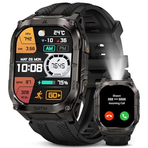Offre limitée : KOSPET Tank M4C Montre Connectée Homme GPS, Lampe Torche LED, 1.96'' AMOLED de 179.99 € à 159.99 € (11% de remise)