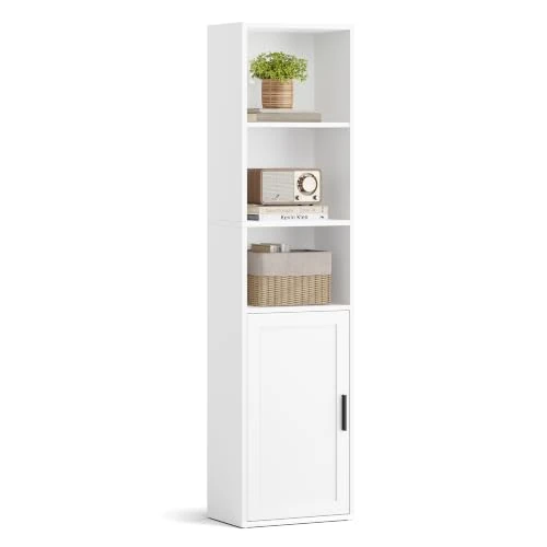 Offerta a tempo: VASAGLE Libreria con 1 Anta, 31,8 x 24 x 145,9 cm - 15% da 45.99 € a 39.09 €