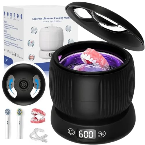 Offerta a tempo: Morole Pulitore Ultrasuoni con Lampada UV | 45000Hz | 200ML | Portatile - 33% da 59.99 € a 39.99 €