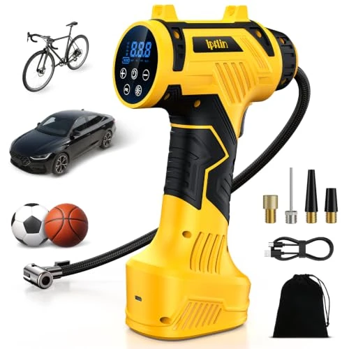 Offerta a tempo: Compressore Aria Portatile – 150PSI 22L/Min Mini Compressore Portatile - 55% da 79.99 € a 35.99 €