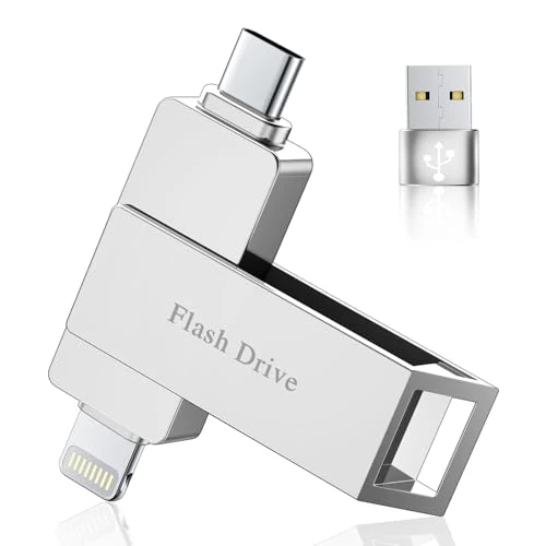 Offerta a tempo: [Senza App] MFi Chiavetta USB 512GB per iPhone, Chiavetta USB C,Lightning - 25% da 79.99 € a 59.98 €