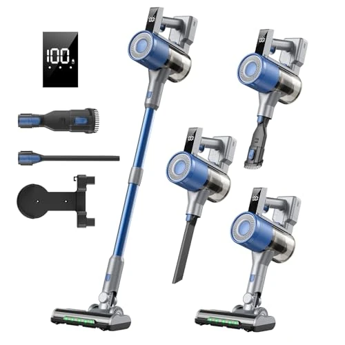 Offerta a tempo: Aspirapolvere Senza Fili 650W 58kPa, 65 Min Autonomia, 2L, per Peli Animali - 5% da 89.59 € a 85.10 €