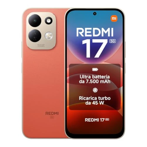 Offre limitée : REDMI 17 5G, Smartphone 4+256 Go, Orange, Batterie 7500 mAh, Charge 45 W de 303.00 € à 303.00 € (0.00% de remise)