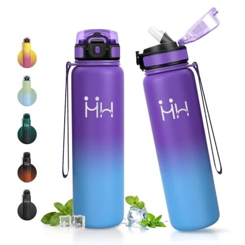 Oferta limitowana: JAPORIA Butelka na napoje, 1 l, ze słomką, szczelna stal nierdzewna, nadaje się do napojów gazowanych, butelka termoizolacyjna, podwójna ścianka, termos na wędrówki, kemping, do biura z 58.13 zł na 57.74 zł (oszczędź 0.67%)