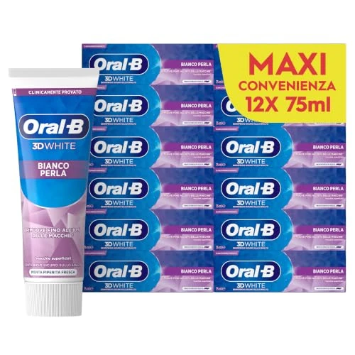 Offerta a tempo: Oral-B 3D White Dentifricio Bianco Perla 75ml - 38% da 23.99 € a 14.99 €