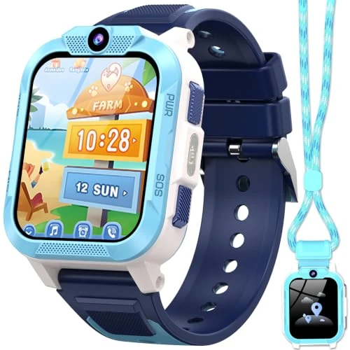 Oferta limitada: Reloj Inteligente Niño con Videollamada,4G Smartwatch Niño con Videollamada y GPS,SOS, Chat de Voz, Modo Escuela,Batería 850mAh,Podómetro,Despertador,IP68,Juegos,Regalo Ideal para Niños de 4-12 Años de 54.99 € a 44.79 € (ahorro 19%)
