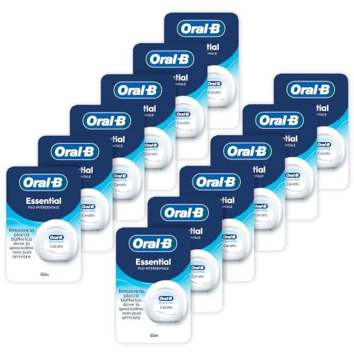 Offerta a tempo: Oral-B Filo Interdentale Cerato, Essential Floss, Neutro 12x50m - 0.00% da 45.99 € a 45.99 €