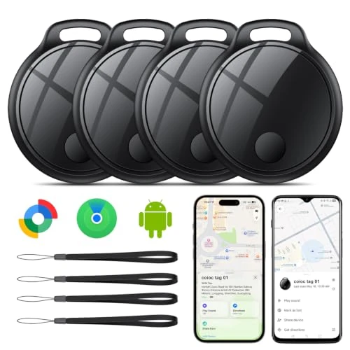 Offerta a tempo: Smart Tag 4 Pezzi per Android e iOS, Bluetooth Tracker per Chiavi, Valigie, Portafoglio, Zaino e Borsa, Tracker Tag 120 dB, Rete di Ricerca Globale, Condivisione Familiare, IP67, Senza Abbonamento - 70% da 99.99 € a 29.99 €