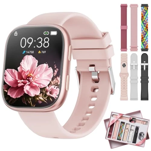 Zeitlich begrenztes Angebot: Mingtawn SMART Watch Damen Herren, 1.83" HD Fitnessuhr mit Telefonfunktion, Fitness Tracker mit SpO2 Pulsmesser Schlafmonitor Schrittzähler-T8-LH von 159.00 € auf 159.00 € (0.00% Rabatt)