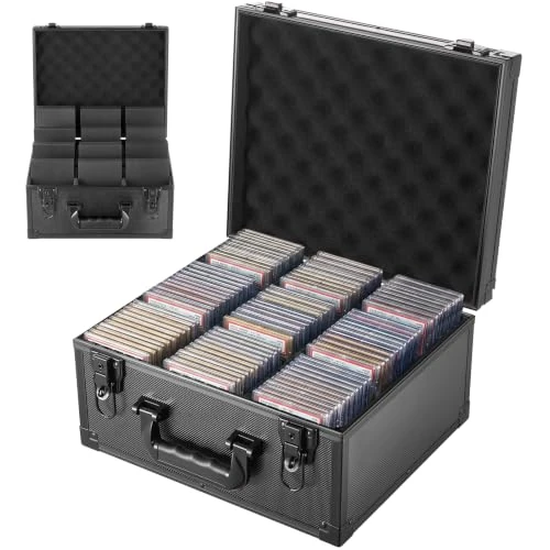 Zeitlich begrenztes Angebot: VEVOR Kartenaufbewahrungsbox für 180 PSA-Slab-Karten Sammelbox Schwarz von 37.90 € auf 37.90 € (0.00% Rabatt)