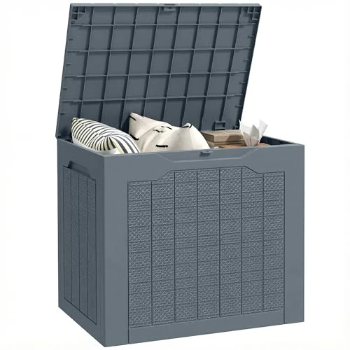 Offerta a tempo: Outsunny Baule da Esterno da 97L in PP Impermeabile Grigio Chiaro - 12% da 40.95 € a 35.86 €