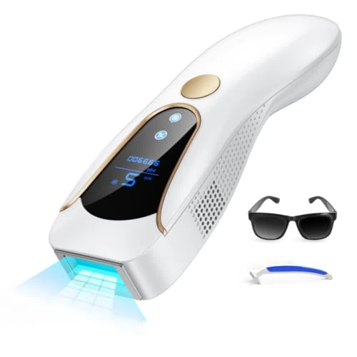 Tijdelijke aanbieding: Laser-epilator IPL met koelfunctie, 999.900 flitsen, wit van 116.47 € naar 116.47 € (0.00% korting)