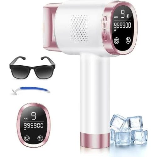 Offerta a tempo: 21J Epilatore Luce Pulsata con Raffreddamento a Ghiaccio 8°C,Epilatore Laser a 9 Livelli e Luce Rossa 600NM,Epilatore a Luce Pulsata Touchscreen per Uomini,Donne,Viso,Braccia,Zona Bikini,Corpo - 0.00% da 129.99 € a 129.99 €