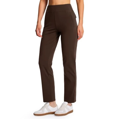 Offerta a tempo: Libin Pantaloni Golf Donna Invernali Termici Jogging 31" Marrone L | Sportivo Caldo Foderato Elastico Comodo Morbido Tasche Vita Elastica Impermeabile Traspirante Pratico Leggero - 5% da 31.99 € a 30.39 €
