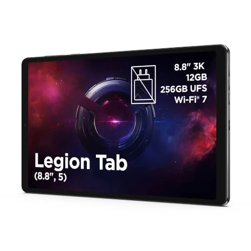Offerta a tempo: Lenovo Legion Tab Tablet - Display 8.8" 3K (3040x1904) 165Hz, Processore Qualcomm Snapdragon 8 Elite Gen 5, RAM 12GB LPDDR5T, Memoria 256GB, Wi-Fi 7, Tablet Android 16 - Eclipse Black - 12% da 849.00 € a 749.00 €