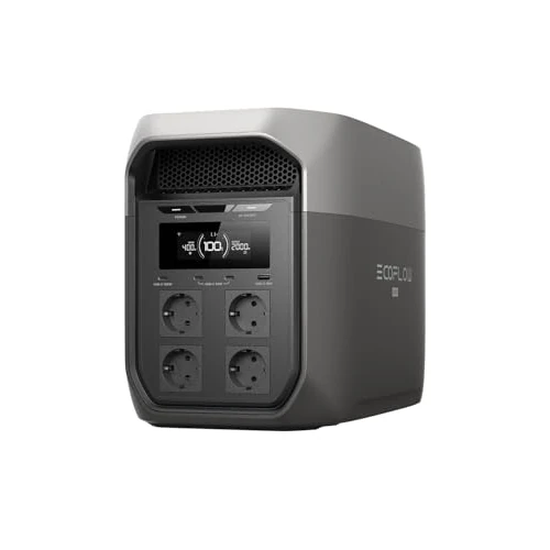 Offre limitée : EcoFlow DELTA 3 Max Station d'alimentation portable 2048 Wh (reconditionné) | Sortie X-Boost 2400 W, 0 à 80 % de charge en seulement 51 min, batterie LFP, générateur solaire pour la maison, urgences de 1229.00 € à 1044.05 € (15% de remise)