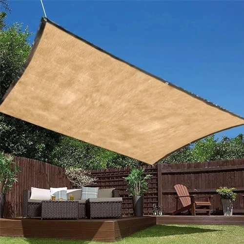 Offerta a tempo: Rete Ombreggiante Vela Ombreggiante Antistrappo Antivento con Protezione UV con Kit di Fissaggio per Esterno, Serra, Balcone, Giardino, Verde (2 * 2+5M corda) - 0.00% da 38.99 € a 38.99 €