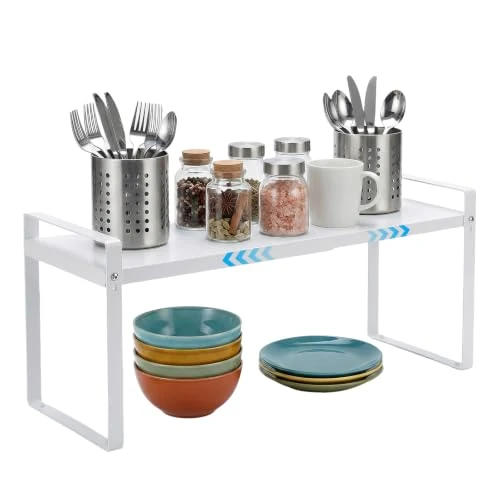 Zeitlich begrenztes Angebot: VINATO Gewürzregal Ausziehbar (37-62cm) Erweiterbarer Gewürz-Organizer Küchenschrank Organizer Ausziehbar Arbeitsplatte Küchengewürzregal, Metall, Weiß von 24.99 € auf 24.99 € (0.00% Rabatt)