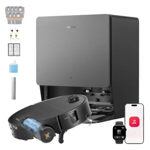 Offerta a tempo: roborock Saros 20 Flow Complete Robot Aspirapolvere Lavapavimenti con Rullo | 8,98cm, 36.000Pa, Supera Ostacoli da 8,8cm, Anti-Groviglio, Evita Oltre 300 Oggetti, Lavaggio Mocio con Acqua a 100°C, Nero - 0.00% da 1499.00 € a 1499.00 €