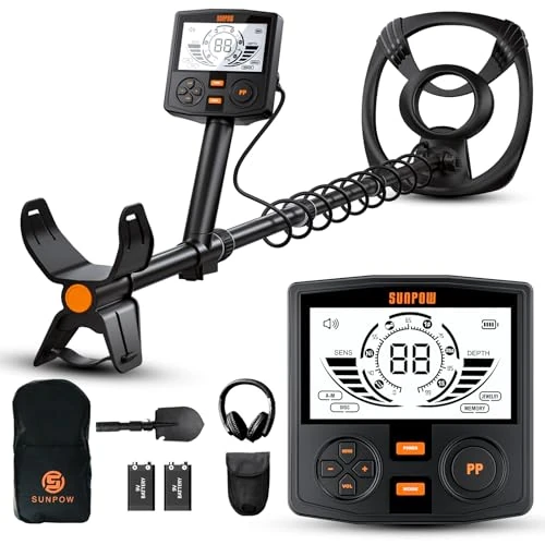 Offerta a tempo: SUNPOW Metal Detector Professionale per Adulti – Alta Precisione con Chip DSP, Bobina Impermeabile 30 cm IP68, LCD Retroilluminato 2X, 5 Modalità, 25 cm Profondità, Struttura Robusta OTMD14 - 40% da 199.99 € a 119.99 €