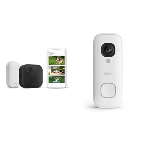 Oferta limitada: Cámara exterior 4 Blink con Videotimbre cableado 2K+ Blink, módulo de sincronización básico incluido de 129.98 € a 39.99 € (ahorro 69%)