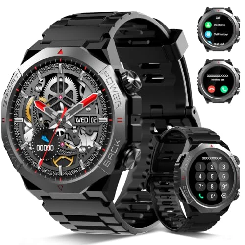Offerta a tempo: Smartwatch Uomo Militare, 1.39" Orologio Smart watch con Chiamate Bluetooth - 66% da 69.99 € a 23.99 €