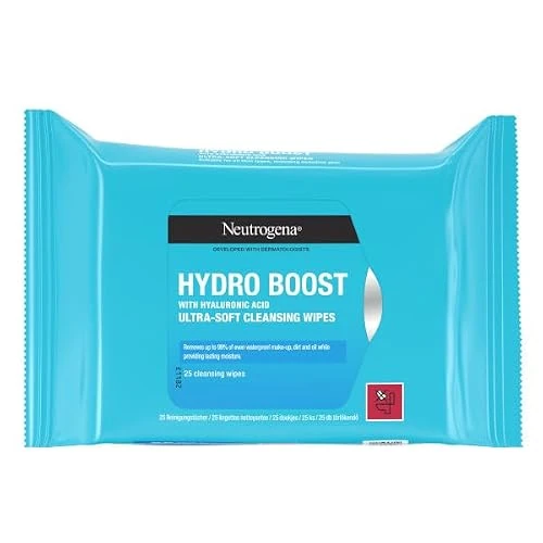 Offerta a tempo: Neutrogena Salviette detergenti Hydro Boost (25 pezzi) | Salviette per il viso ultra morbide realizzate in fibre originali 100% - 0.00% da 6.96 € a 6.96 €
