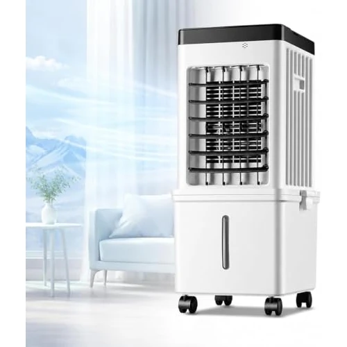 Offerta a tempo: Climatizzatore Portatile, Raffrescatore Ad Aria (senza Tubo Esterno), Ventilatore a Freddo Con Telecomando, 3 Velocità, Timer Ore; Per Camera Da Letto E Garage - 0.00% da 195.99 € a 195.99 €