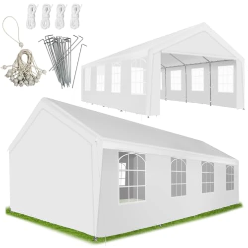 Limited-time offer: tectake® Garden Gazebo, 8 x 4 m, Water- & UV-Resistant 50+ Canopy from 379.99 £ to 379.99 £ (save 0.00%)