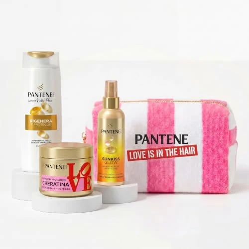 Offerta a tempo: Pantene Kit Estate: Shampoo 90ml, Maschera 300ml, Spray Solare 200ml, Beauty Case - 0.00% da 25.99 € a 25.99 €