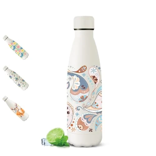 Offerta a tempo: Borraccia Termica, 500 ML Senza BPA, Borraccia Acciaio Inox, Vuoto A Doppio Strato, Bottiglia Termica, Antiperdita, Adatto al Fitness - 18% da 10.99 € a 8.99 €