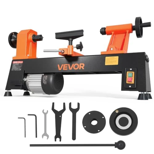 Offerta a tempo: VEVOR Tornio per Legno da Banco 375 W 254 x 465 mm 5 Velocità Regolabili - 0.00% da 252.90 € a 252.90 €