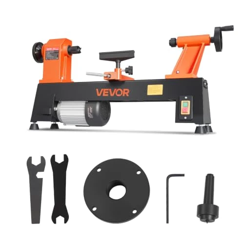 Oferta limitada: VEVOR Torno de Madera 3/4 HP 560 W, Torno de Mesa 304 x 465 mm, 220V 50Hz de 287.90 € a 287.90 € (ahorro 0.00%)